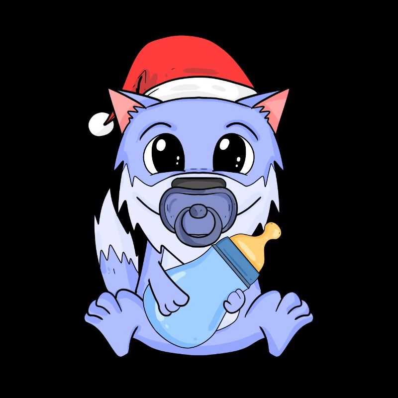 Bébé loup Noël
