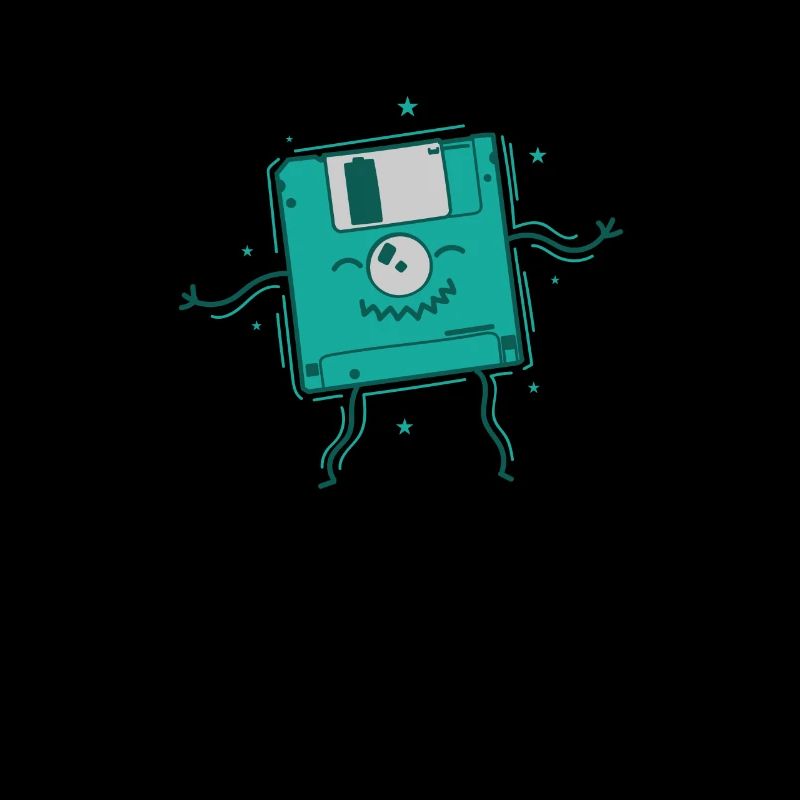 Floppy Disk Dances Retro Storage Module Disk
