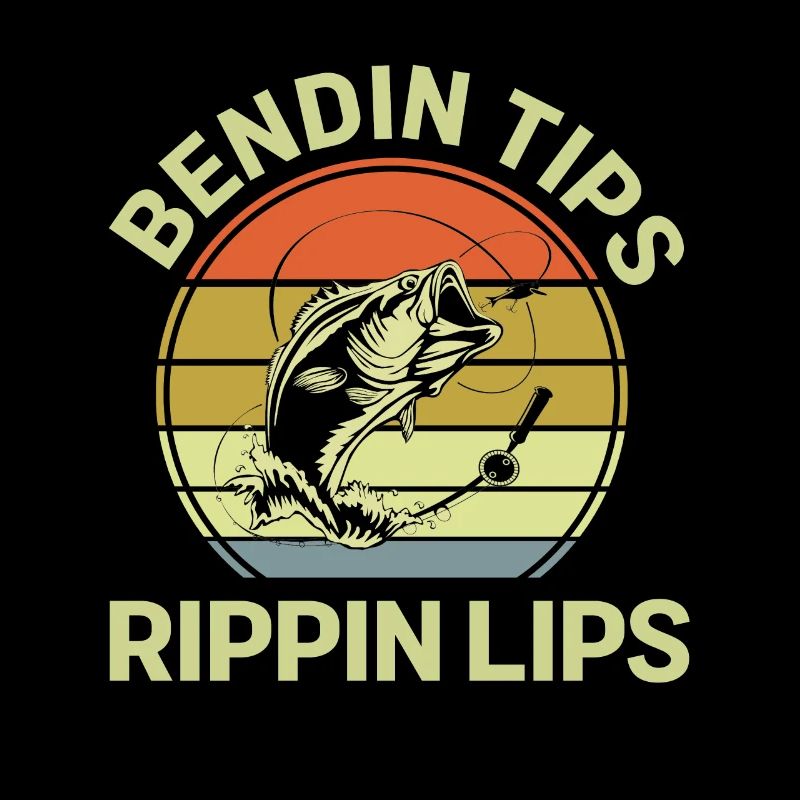 Chemise de pêche drôle flexion-conseils-rippin-lèvres basse