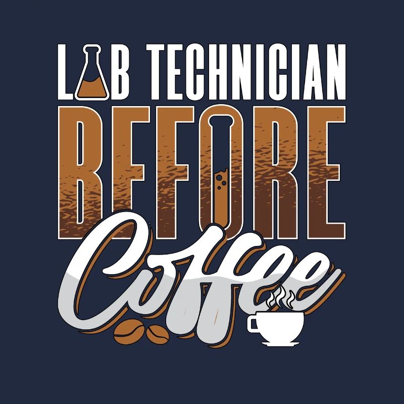 Lab Technician Before Coffee Medical Coffee Lover