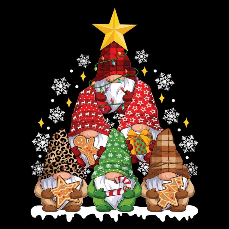 Funny Christmas Gnome Christmas Tree