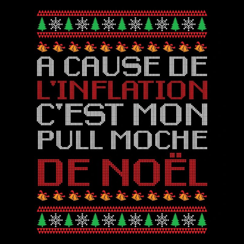Pull Moche De Noël Humour Cadeau Famille Inflation