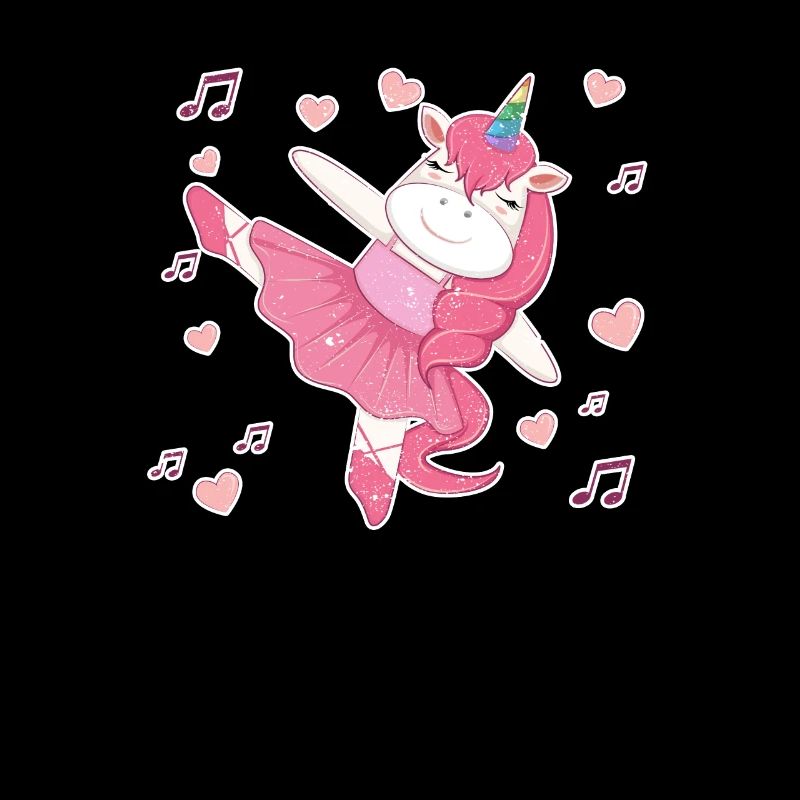 Ballet Dancer Unicorn Rainbow Ballerina Tutu
