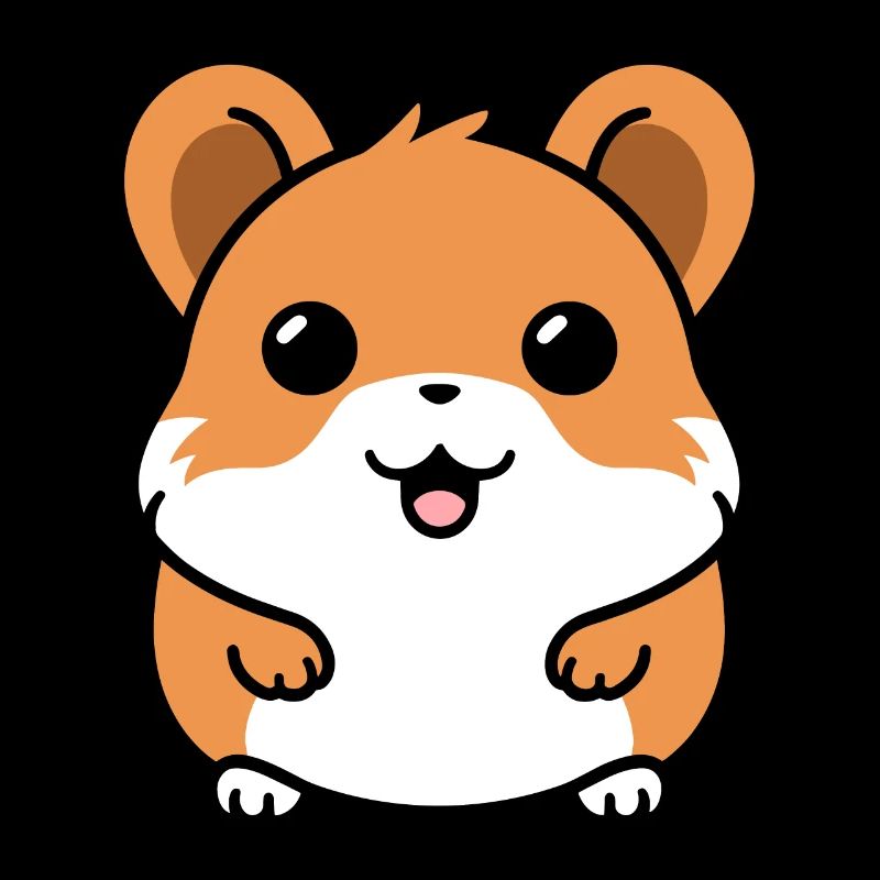 Mignon Humour petit hamster
