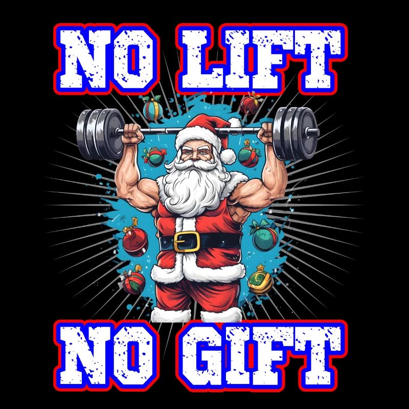 Weihnachtsmann No Lift No Gift Gym Workout