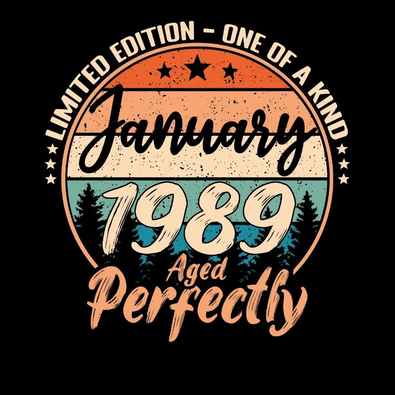 Janvier 1989 anniversaire 1989 légendes Janvier