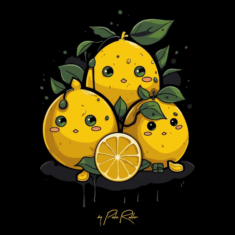 Three and half cartoon lemons