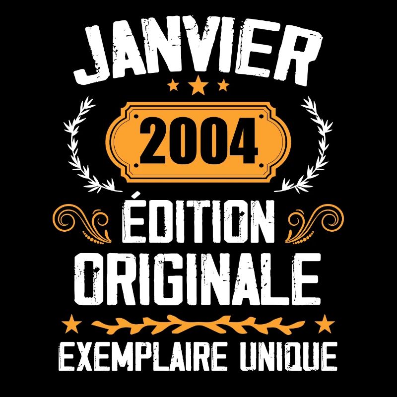 Anniversaire Cadeau Millésime Janvier 2004 - 2004