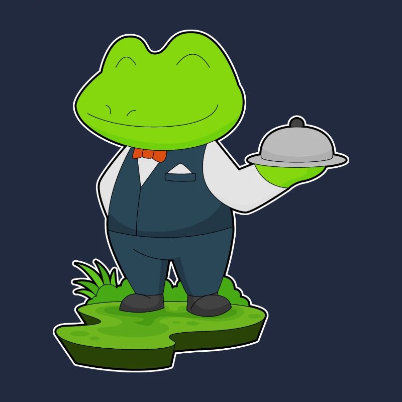 Frosch Kellner Servierplatte