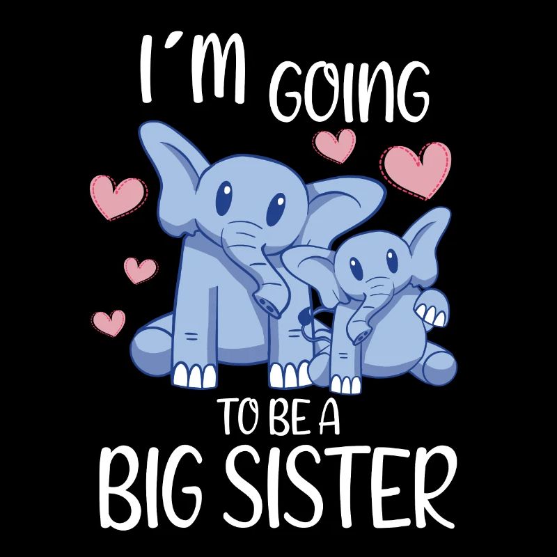 Promu à Going To Be A Big Sister Cute Elephant