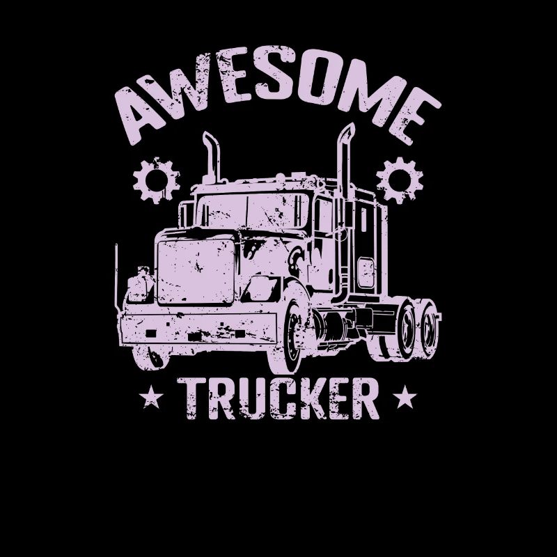 Awesome Trucker Profession Livraison