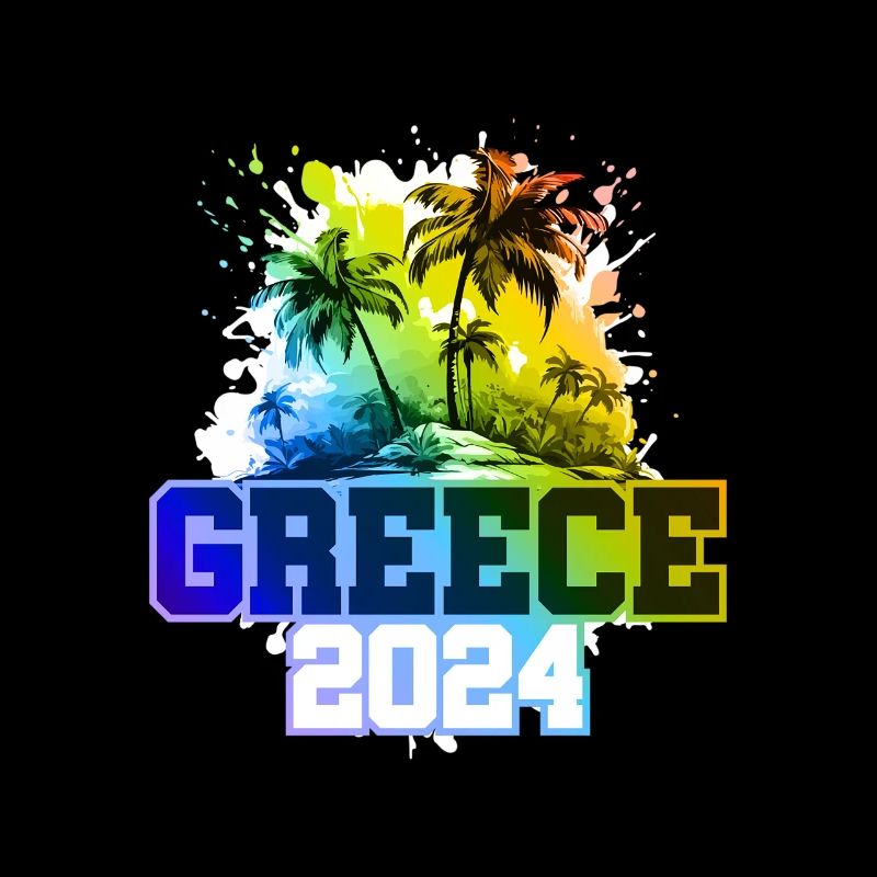 Greece 2024 Urlaub Palmen Bunt