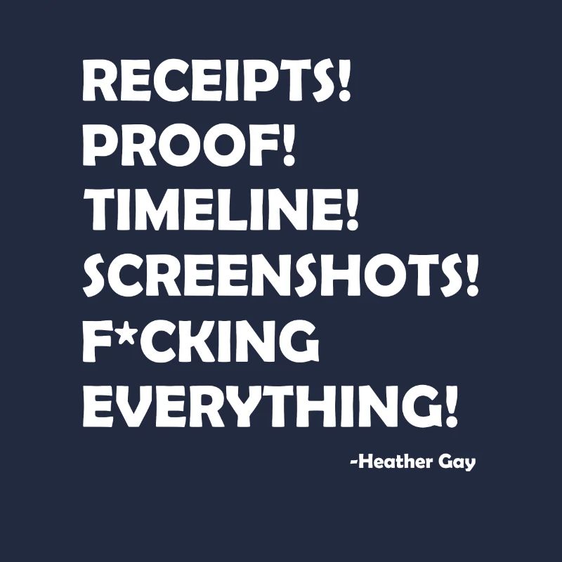 Receipts Proof Timeline Screenshots Everything