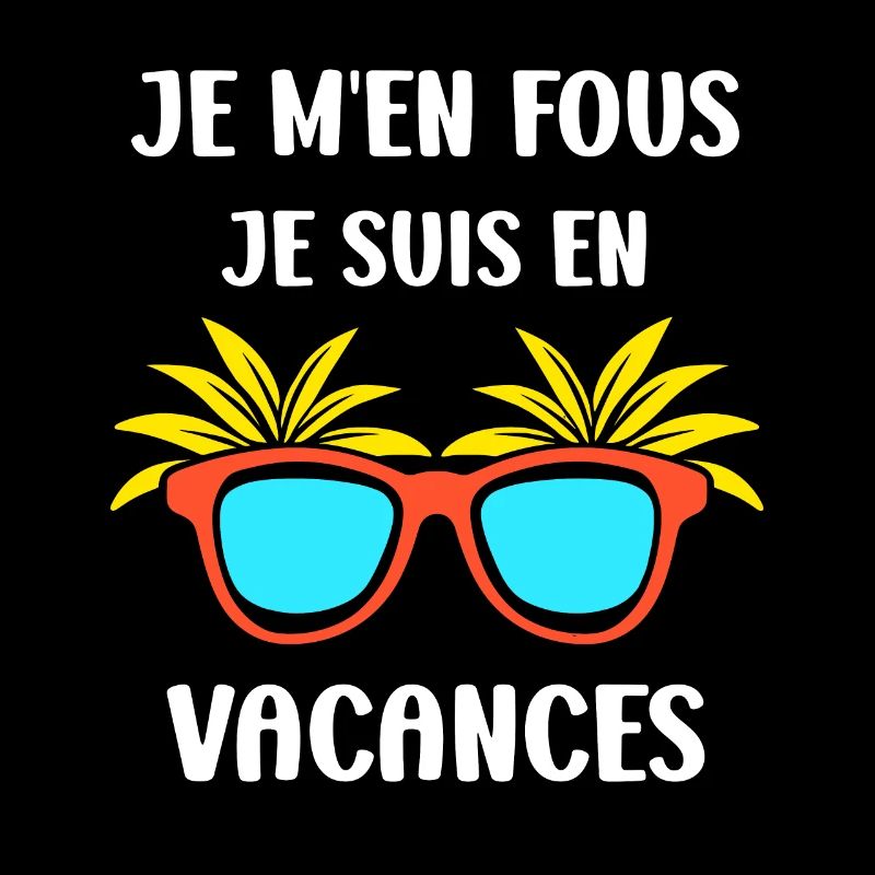 je suis en vacances