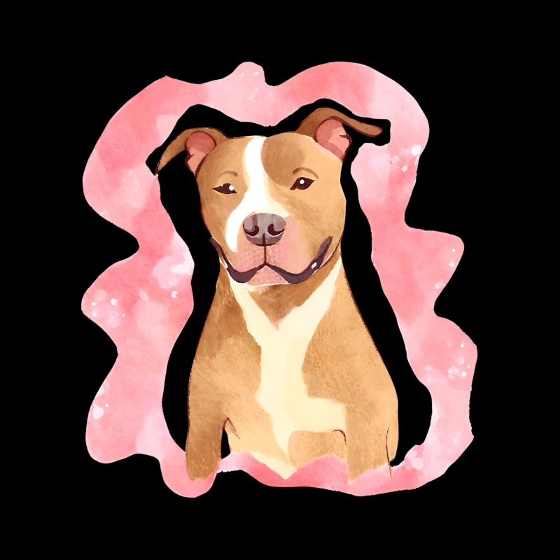 Pitbull Aquarell