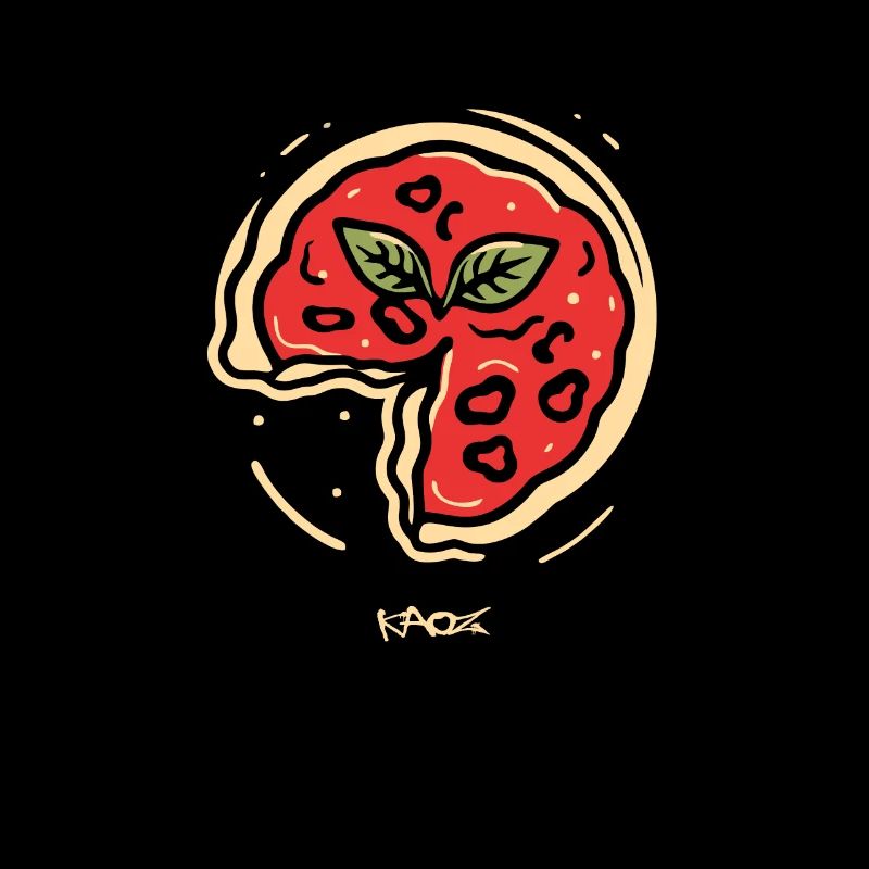 A minimalist pizza