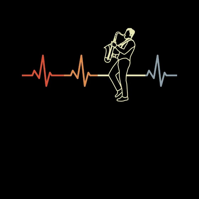 Saxophonist Heart Line ECG