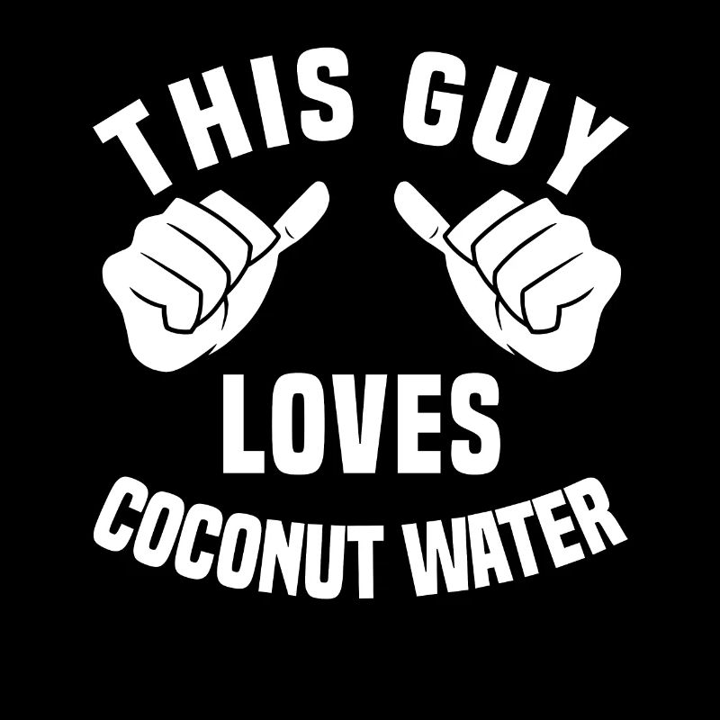 This guy loves coconut water