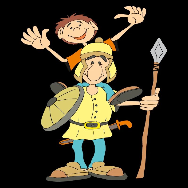 Traditioneller Soldat mit Schild