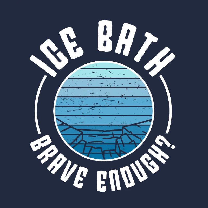 Eau glacée bain de glace assez courageux idée cadeau