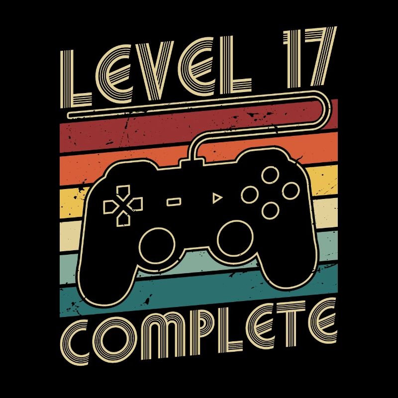 Level 17 Complete 17 Jahre Geburtstags Geschenk