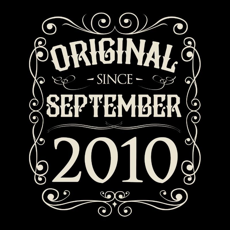 Vintage - Original since September 2010 Geburtstag