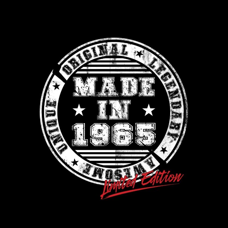 Retro Patch Vintage 1965 Birthday Gift