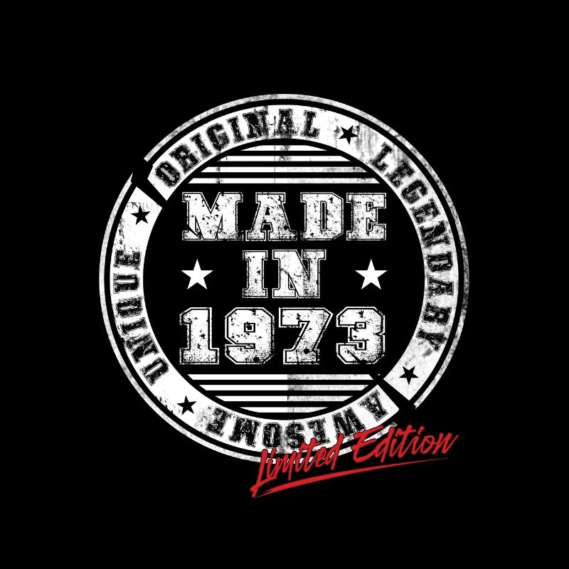 Retro Patch Vintage 1973 Birthday Gift