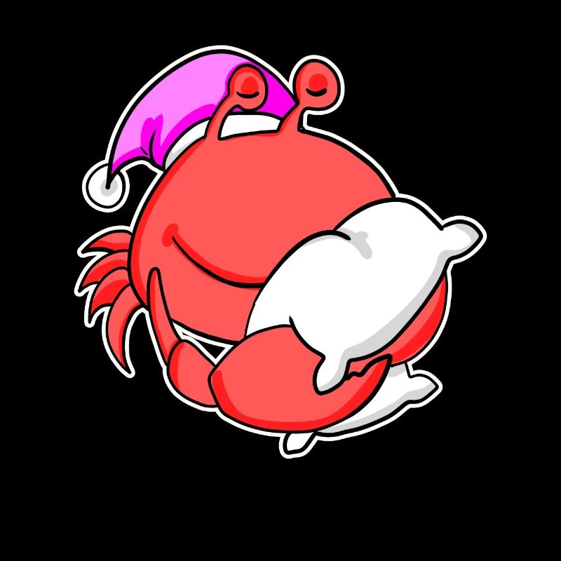 Crab Tired Sleeping Out Sleeping Girl