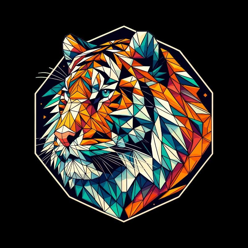 Tigerin Polygonendarstellung