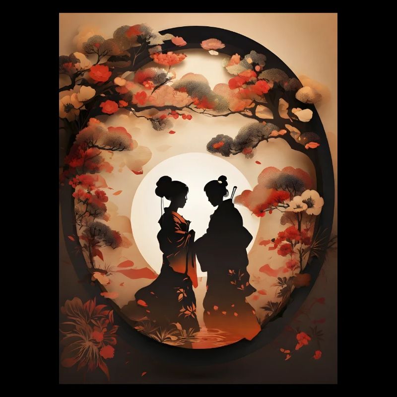 Peinture d’illustration d’art japonais
