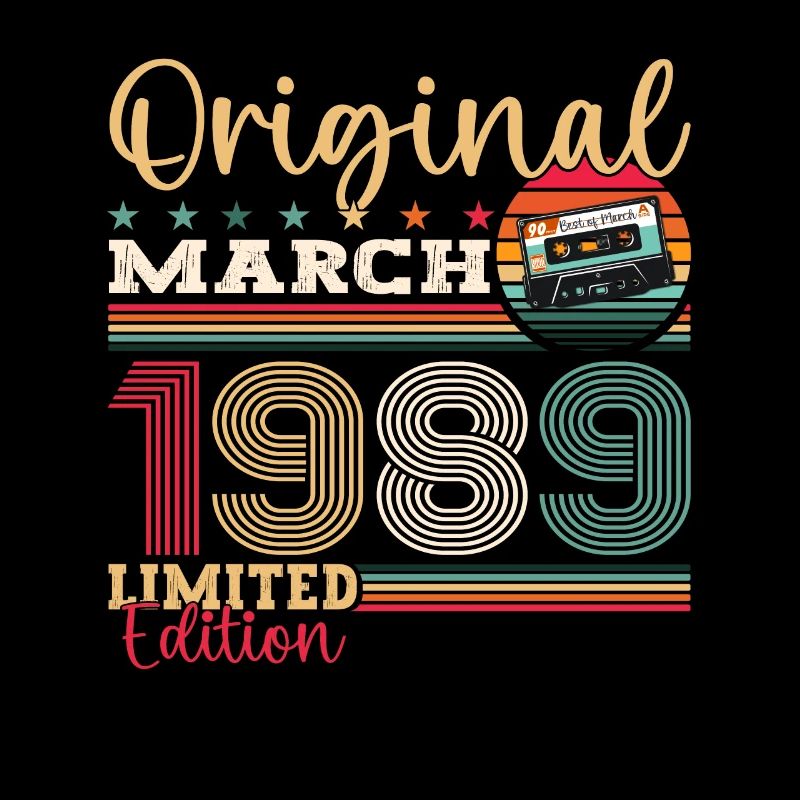 35e anniversaire mari mars 1989 Mixtape Cassette