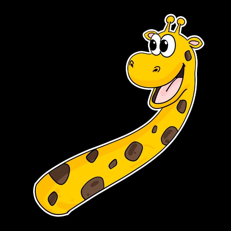 Giraffe Lachen Lächeln