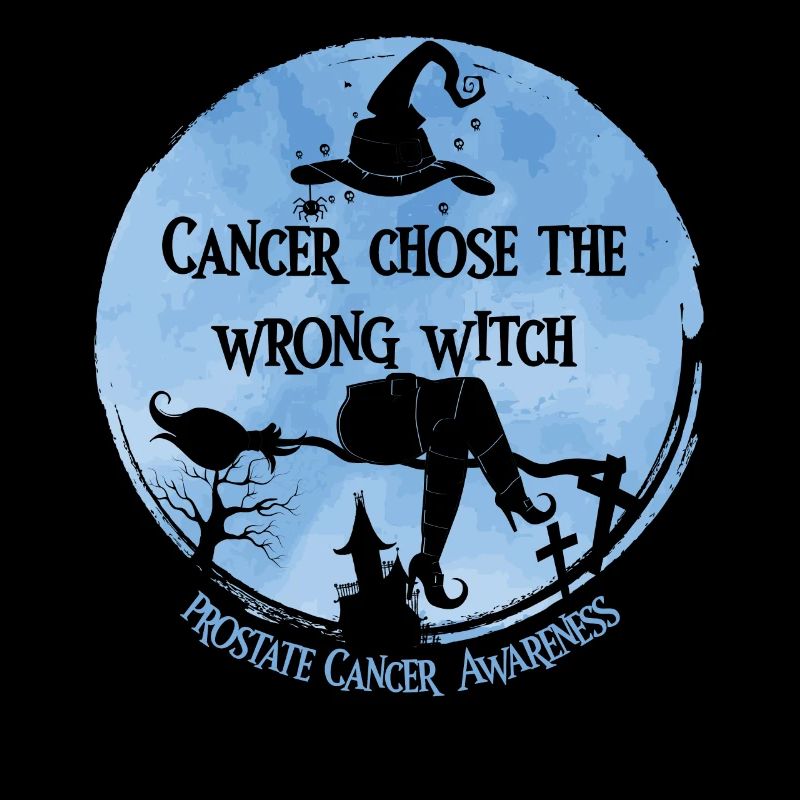Cancer Witch Light Blue Prostate Cancer