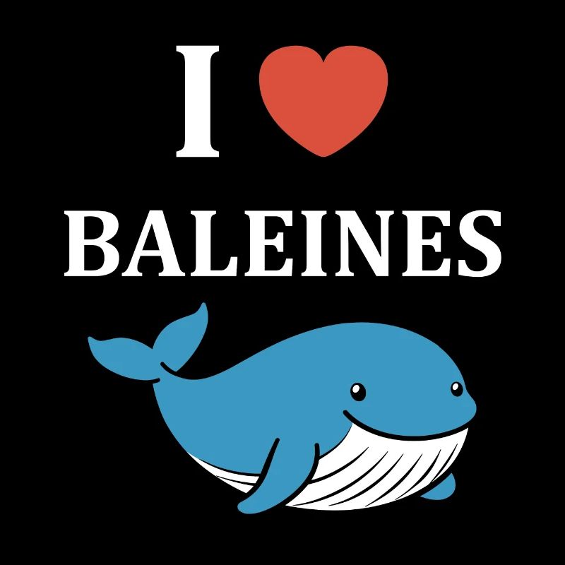 Baleines bleu Amour baleine