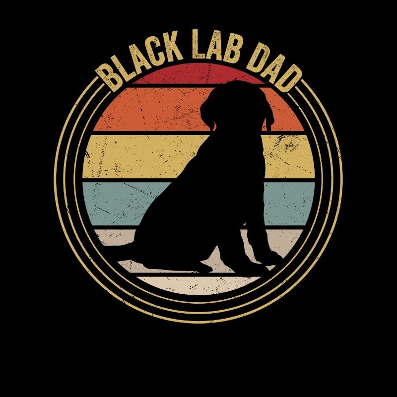 Black Lab papa Labrador Retriever propriétaire