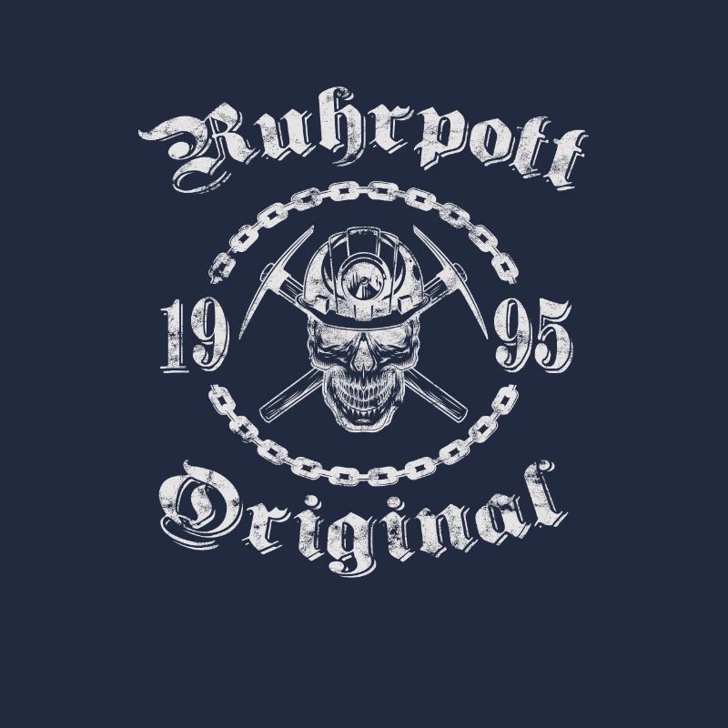 1995 Geburtstag Ruhrpott Original Schädel