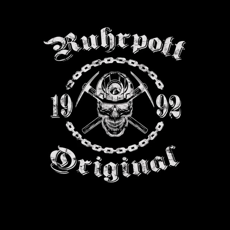 1992 Geburtstag Ruhrpott Original Schädel