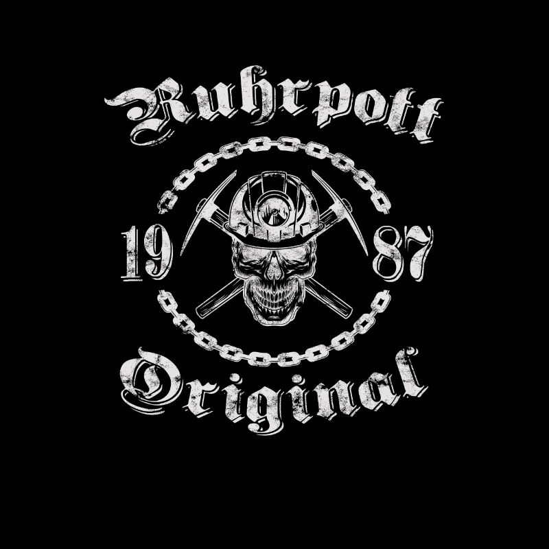 1987 Geburtstag Ruhrpott Original Schädel