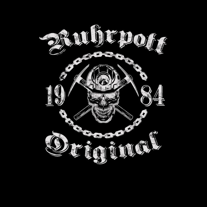 1984 Geburtstag Ruhrpott Original Schädel