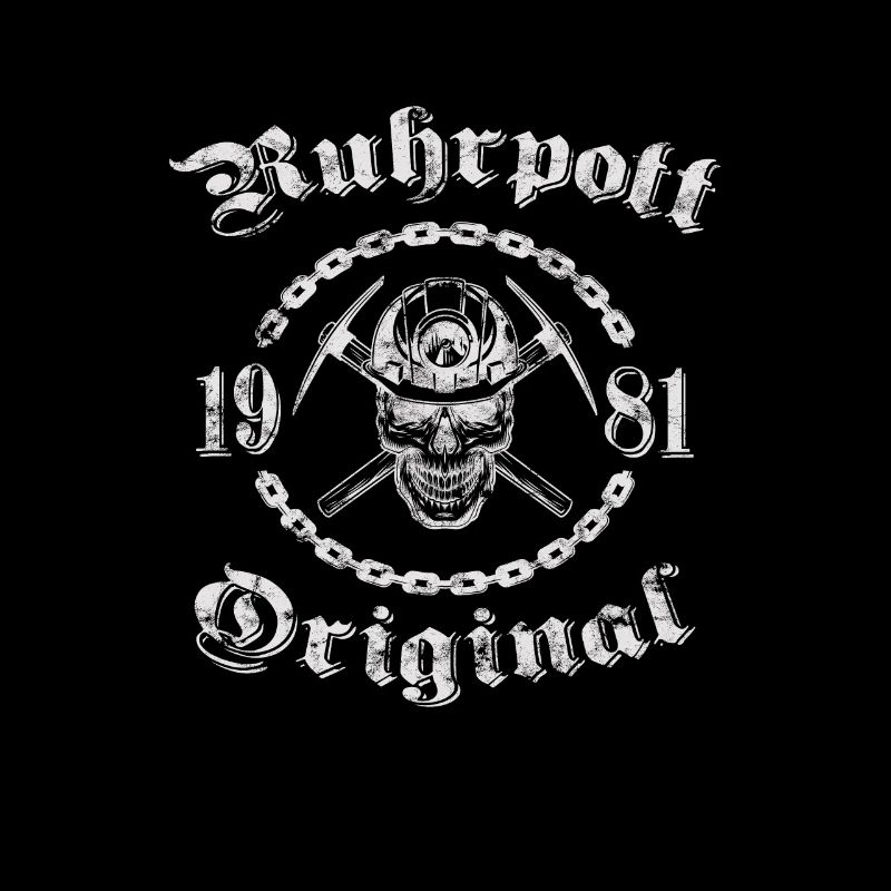 1981 Geburtstag Ruhrpott Original Schädel