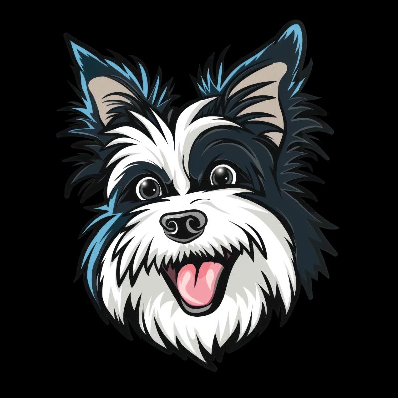 Biewer Terrier | Cartoon Artwork
