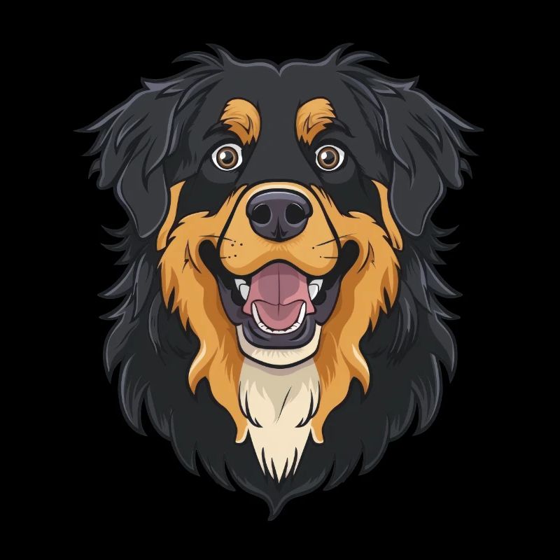 Hovawart Illustration de dessin animé