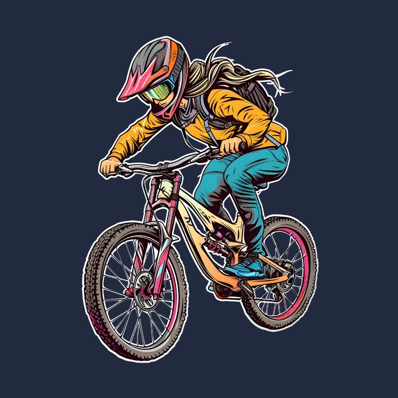 Fille de bicyclette