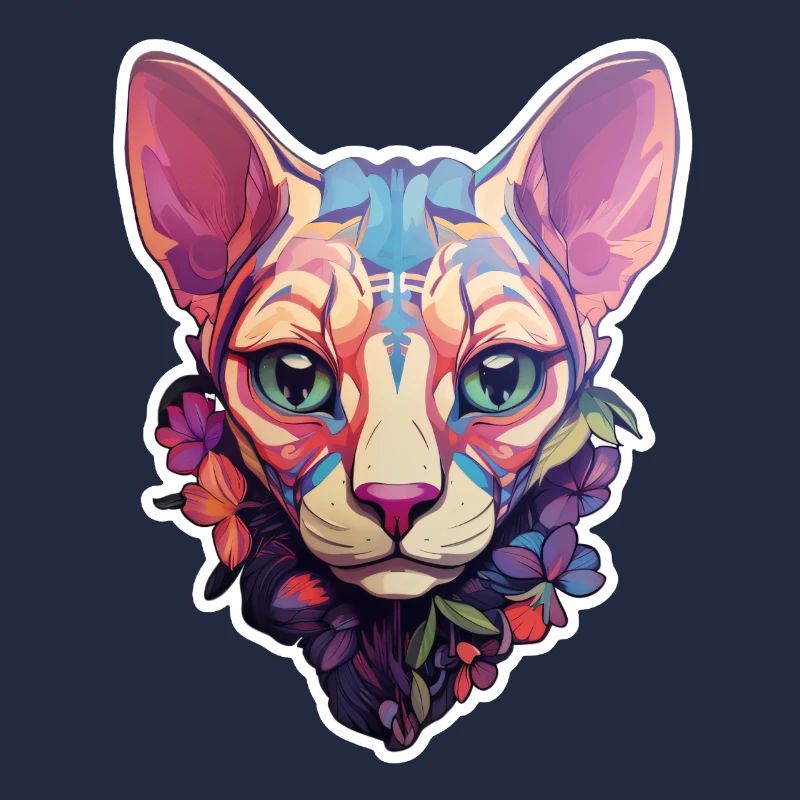 Tête de chat Sphynx