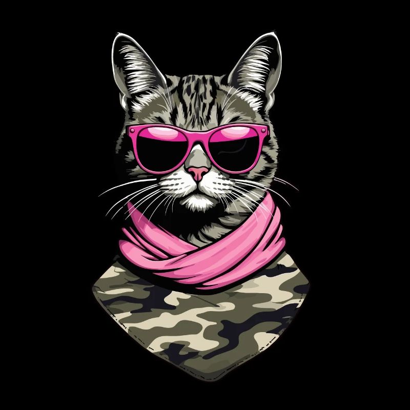 Niedliche Katzenmama Katzenmutter mit Stil