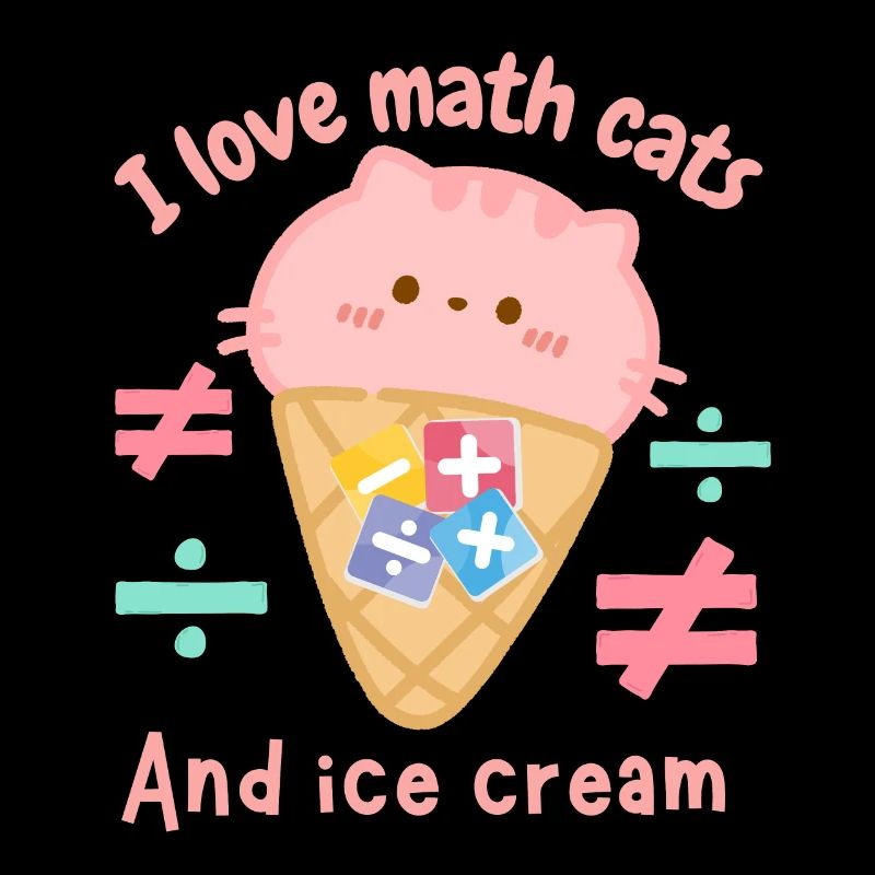 J’adore les chats mathématiques et les glaces
