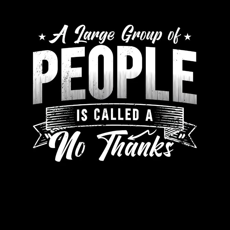 Introvert A Large Group Of People Is Introverted