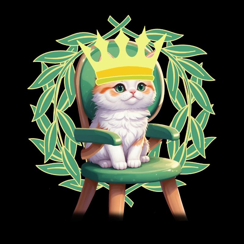 Chaton Chat Princesse Reine Couronne