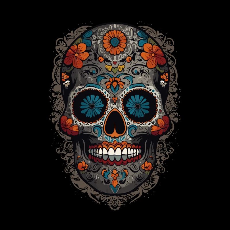 Dia De Muertos Mexico Sugar Skull Skull Design